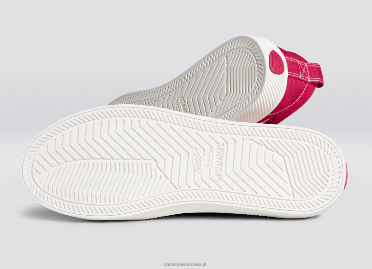 kobiety 4T2DJ251 płótno pantone viva magenta/złamana biel Cariuma