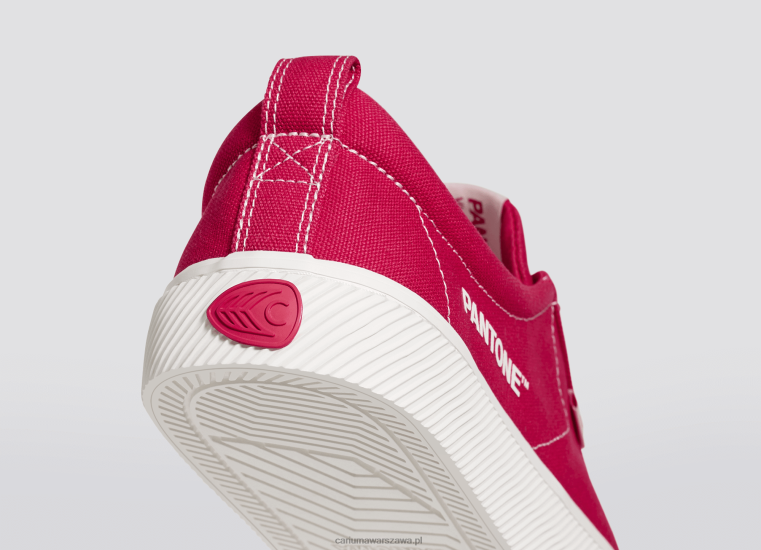 kobiety 4T2DJ251 płótno pantone viva magenta/złamana biel Cariuma