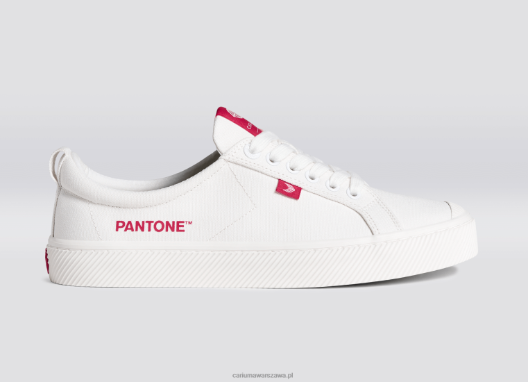 kobiety 4T2DJ252 płótno pantone w kolorze złamanej bieli / viva magenta Cariuma