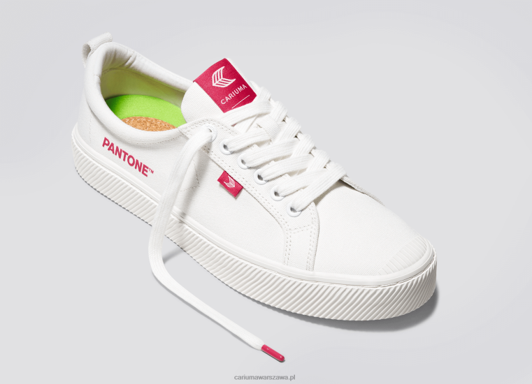 kobiety 4T2DJ252 płótno pantone w kolorze złamanej bieli / viva magenta Cariuma