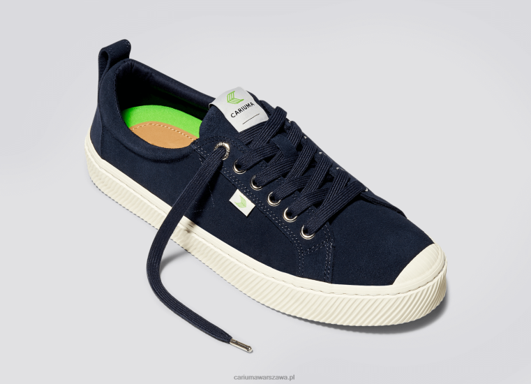 kobiety 4T2DJ264 granatowy zamsz Cariuma