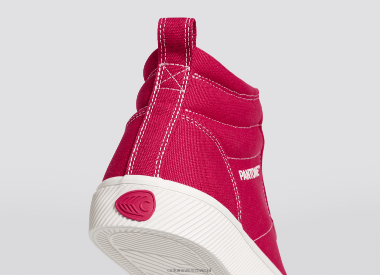 kobiety 4T2DJ280 płótno pantone viva magenta/złamana biel Cariuma
