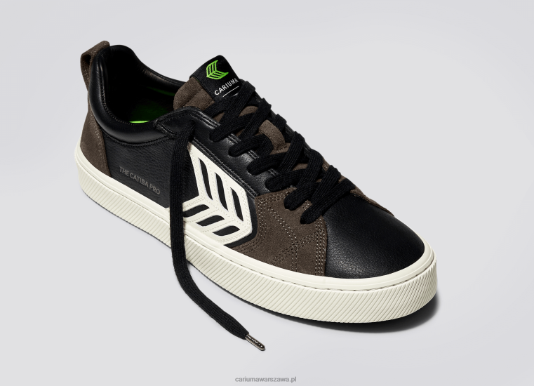 kobiety 4T2DJ357 czarna skóra premium/kość słoniowa Cariuma