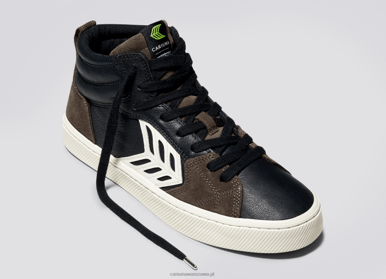 kobiety 4T2DJ364 czarna skóra premium/kość słoniowa Cariuma