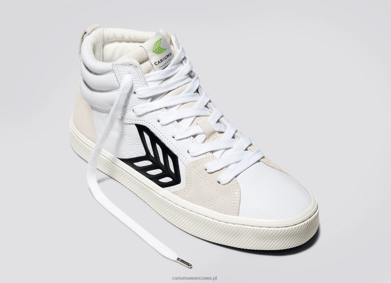 kobiety 4T2DJ365 biała skóra premium/czarny Cariuma