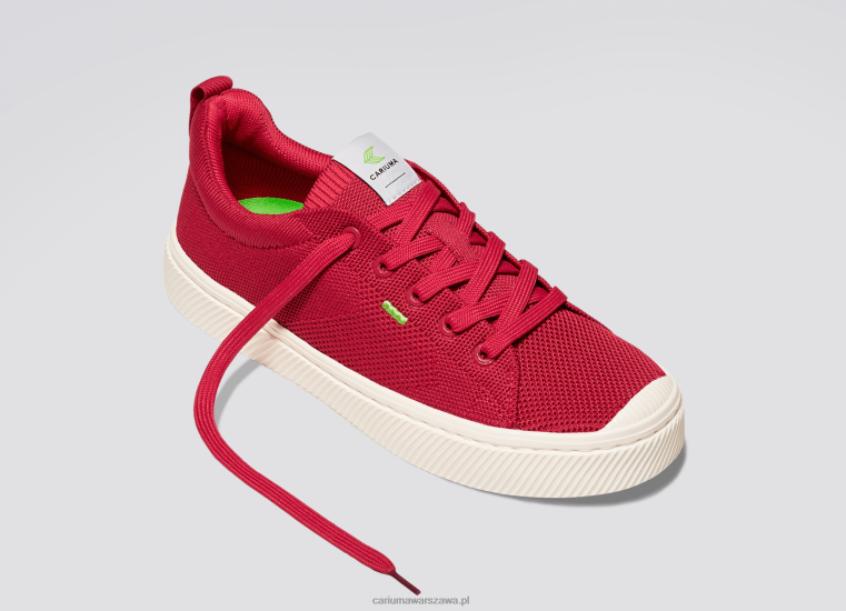 kobiety 4T2DJ400 surowa czerwona dzianina Cariuma
