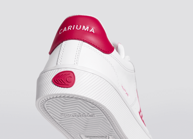mężczyźni 4T2DJ77 Biała skóra pantone viva magenta Cariuma